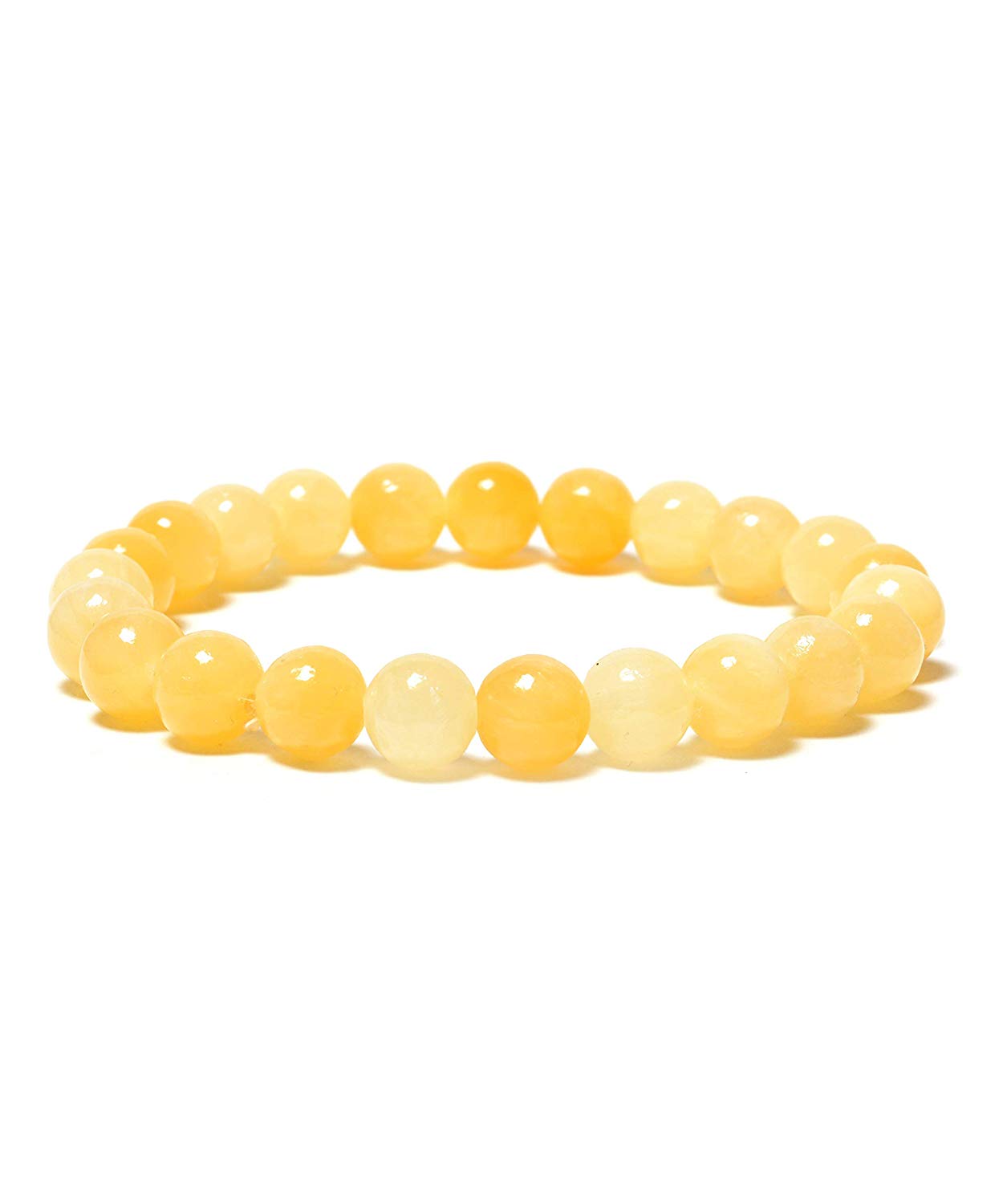 Yellow Citrine Bead Bracelet – Abundance, Positivity & Success