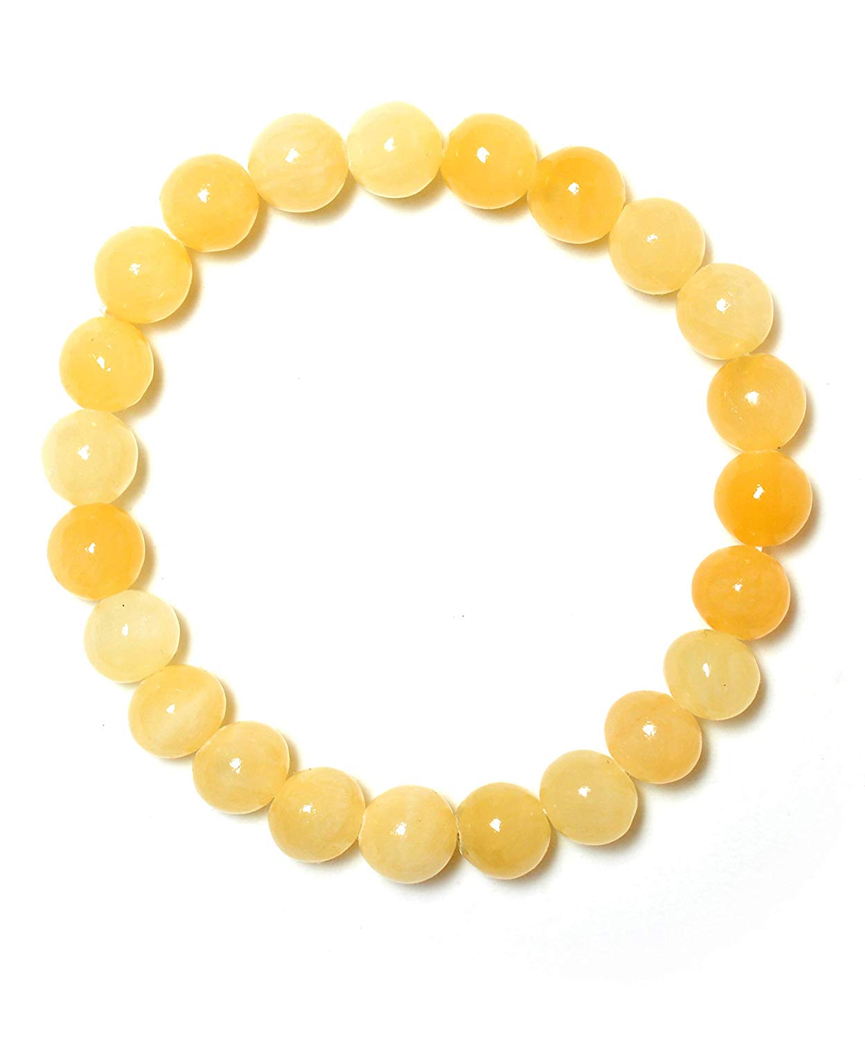 Yellow Citrine Bead Bracelet – Abundance, Positivity & Success