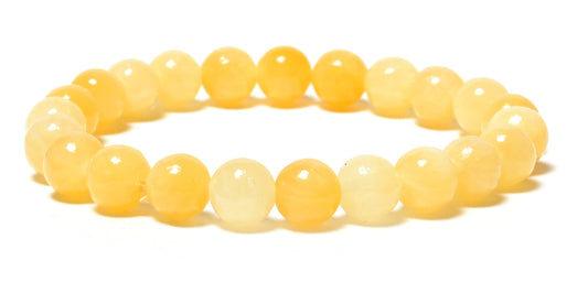 Yellow Citrine Bead Bracelet – Abundance, Positivity & Success