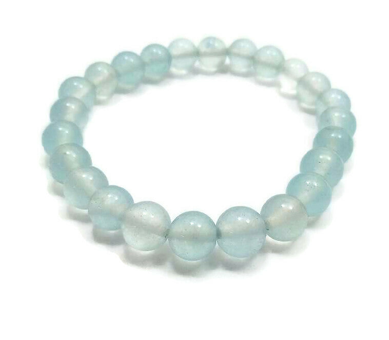 Light Blue Amazonite Healing Gemstone 08mm beads bracelet