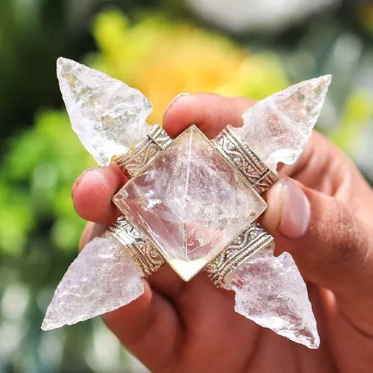 Natural Quartz Arrowheads Pyramid Stones Aura Energy Generator