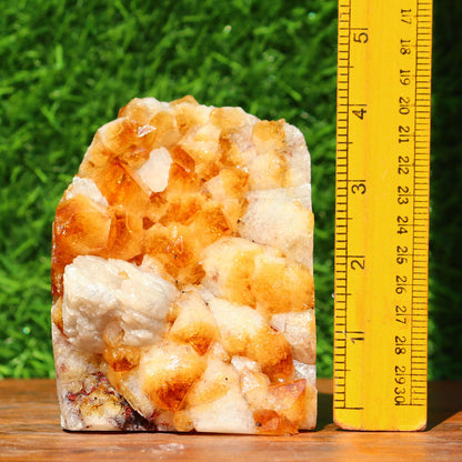 Citrine Geode cathedral crystal cluster - 4.3X3.4X4.1 Inch(2.86Lb)