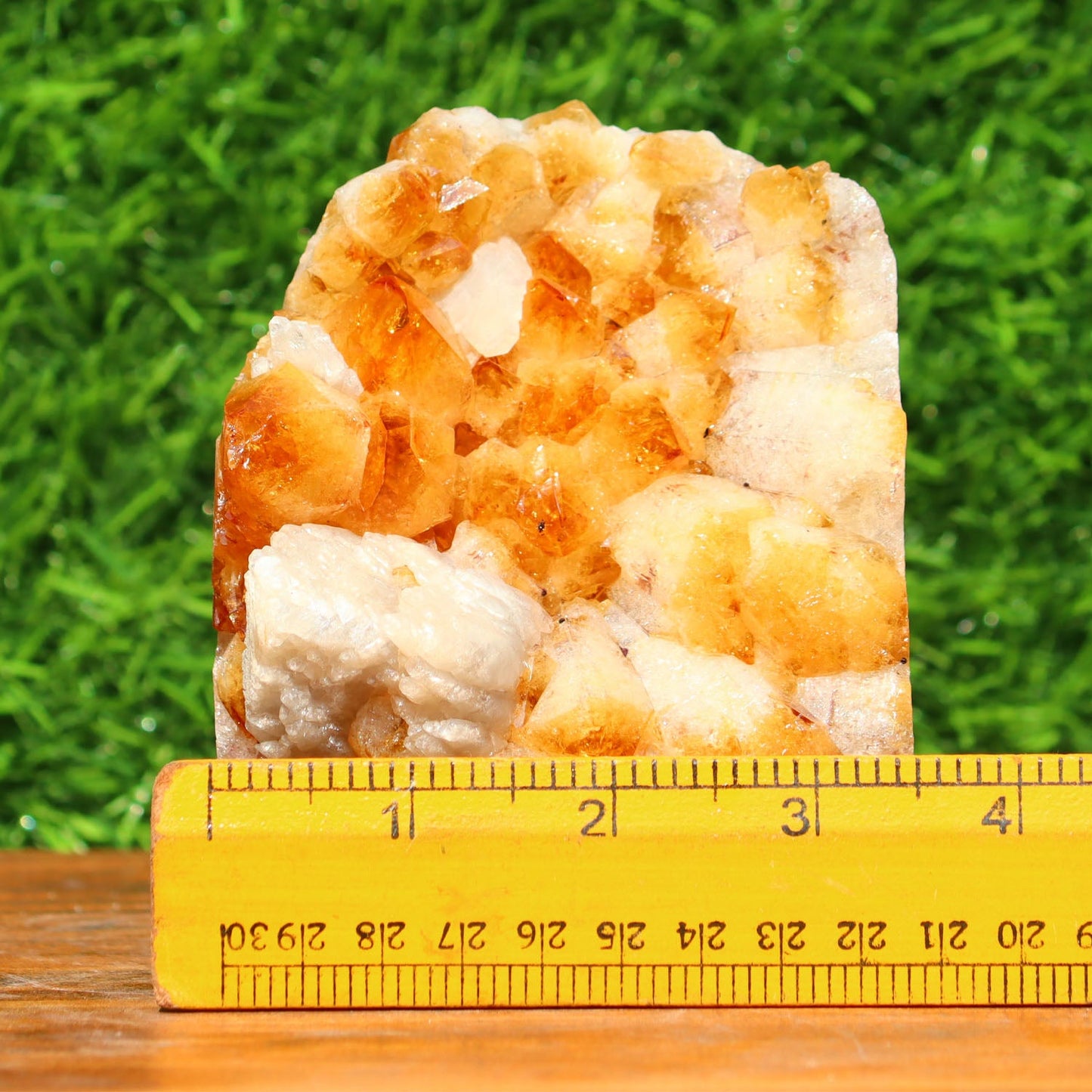 Citrine Geode cathedral crystal cluster - 4.3X3.4X4.1 Inch(2.86Lb)