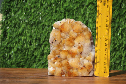 Citrine Geode Cathedral Crystal Cluster - 4.1X3.5X3 Inch(2.99Lb)