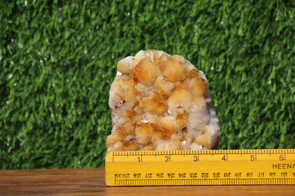 Citrine Geode Cathedral Crystal Cluster - 4.1X3.5X3 Inch(2.99Lb)