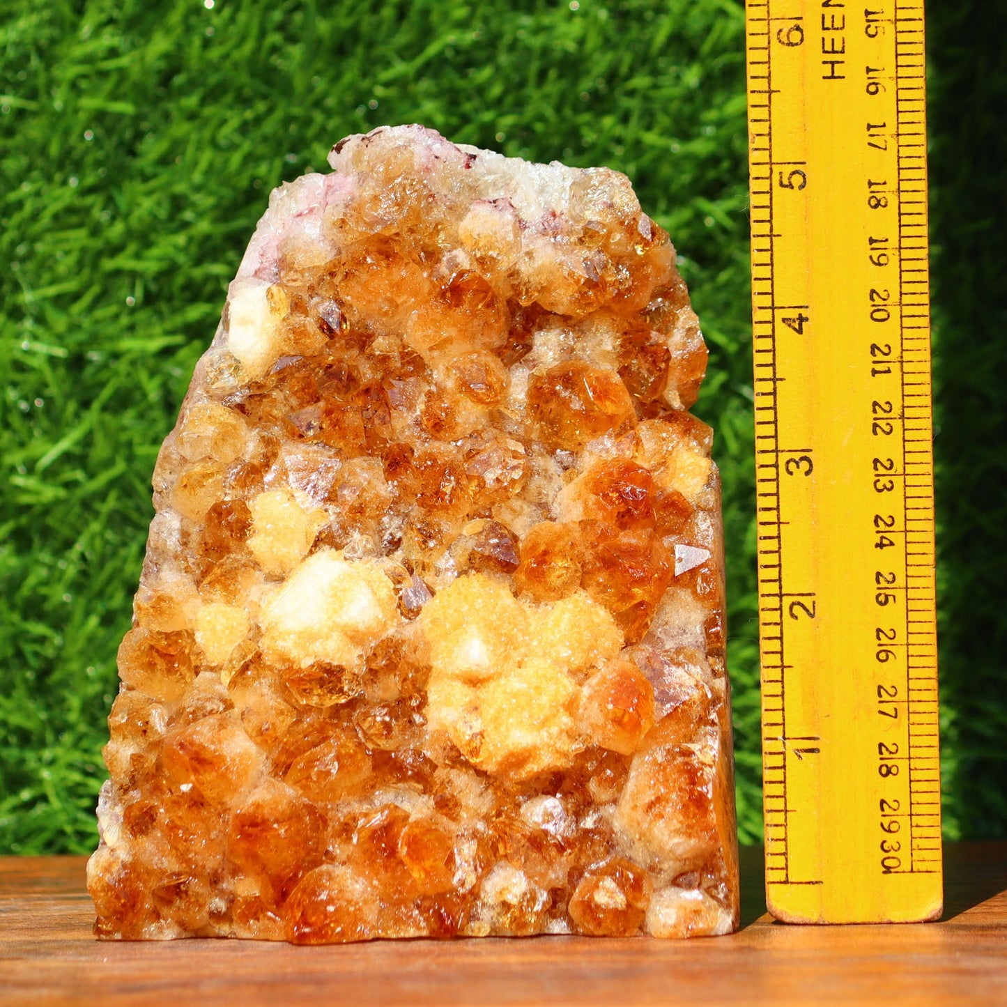 Citrine Geode cathedral crystal cluster - 5.3X4X3.3 Inch(3.71Lb)