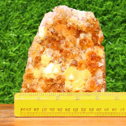 Citrine Geode cathedral crystal cluster - 5.3X4X3.3 Inch(3.71Lb)