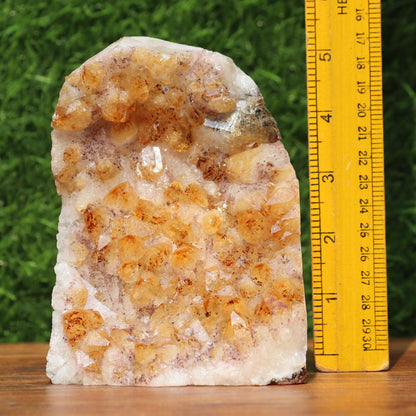 Citrine Geode cathedral crystal cluster - 4X4X5.5 Inch(3.71Lb)