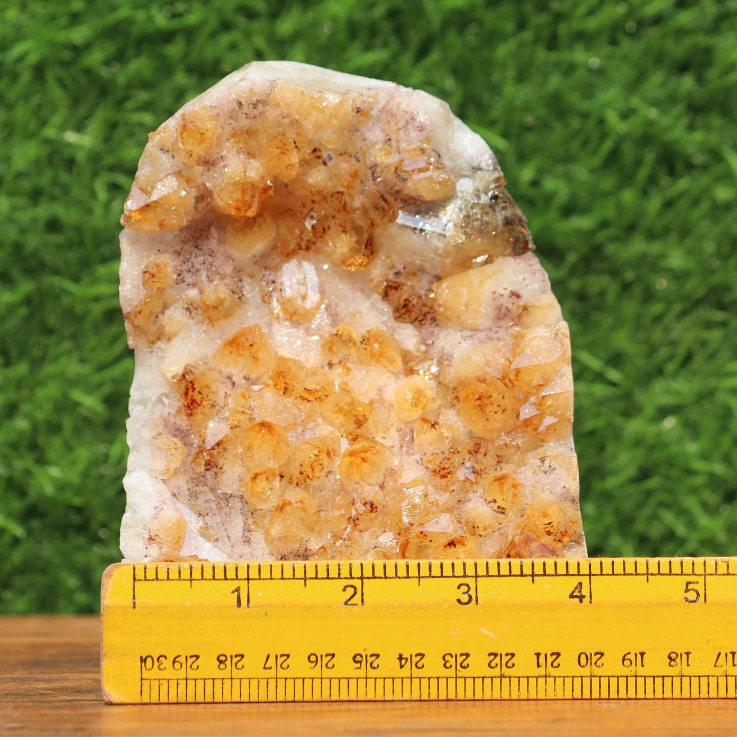 Citrine Geode cathedral crystal cluster - 4X4X5.5 Inch(3.71Lb)