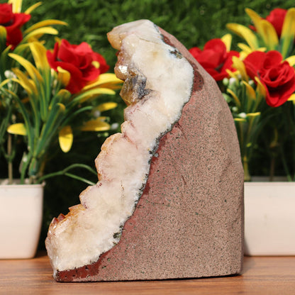 Citrine Geode cathedral crystal cluster - 4X4X5.5 Inch(3.71Lb)