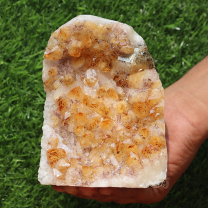 Citrine Geode cathedral crystal cluster - 4X4X5.5 Inch(3.71Lb)