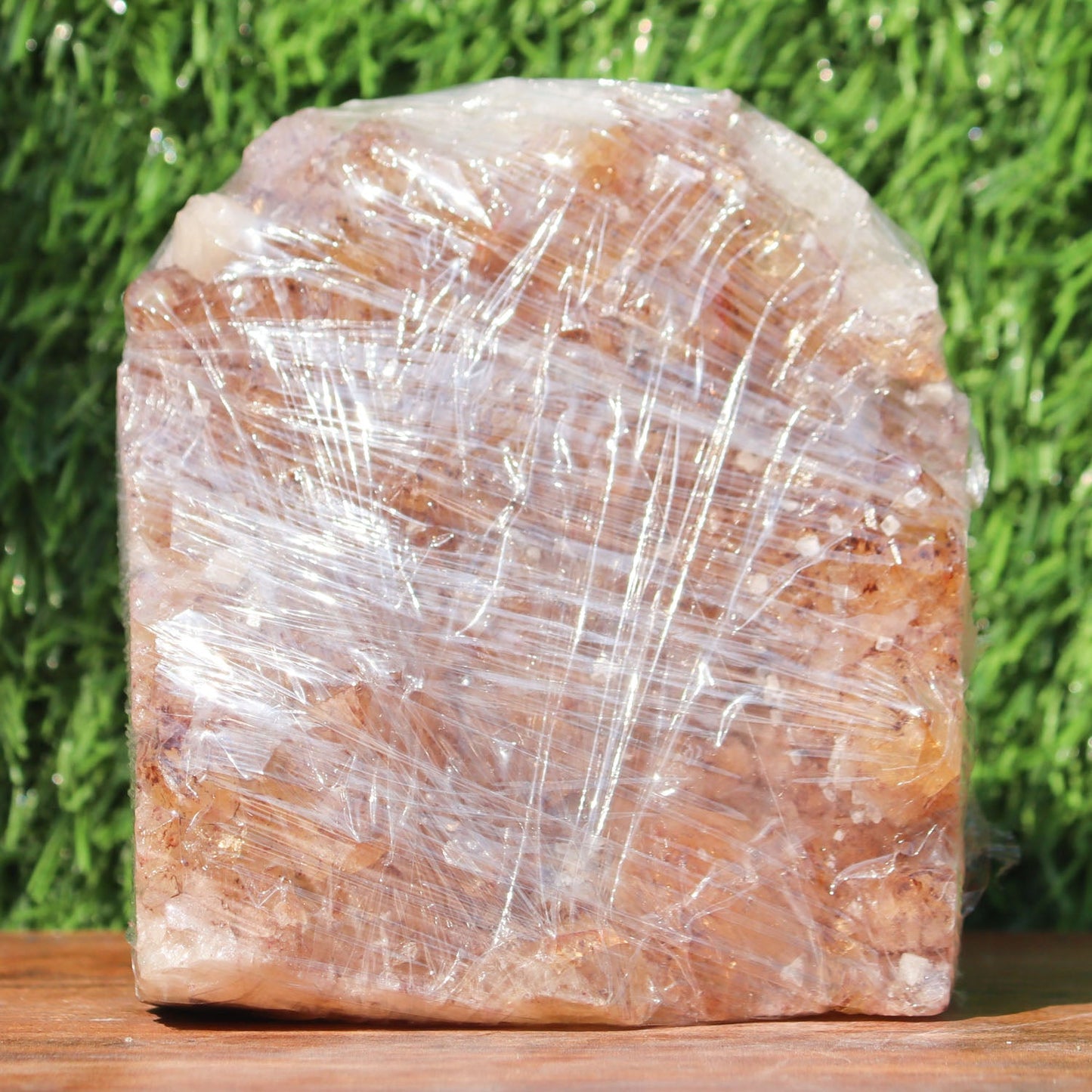 Citrine Geode Cathedral Crystal Cluster - 5X4.2X4.4 Inch(4.09Lb)