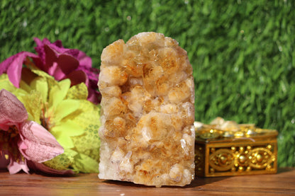 Citrine Geode cathedral crystal cluster - 4.5X2.6X3.3 Inch(2.20Lb)