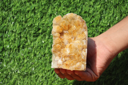 Citrine Geode cathedral crystal cluster - 4.5X2.6X3.3 Inch(2.20Lb)