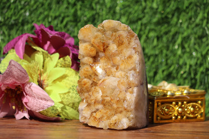 Citrine Geode cathedral crystal cluster - 4.5X2.6X3.3 Inch(2.20Lb)