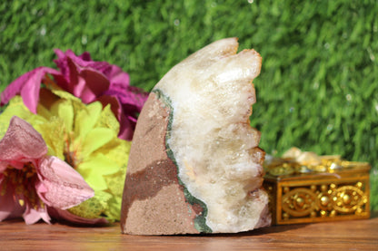 Citrine Geode cathedral crystal cluster - 4.5X2.6X3.3 Inch(2.20Lb)