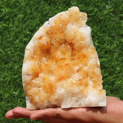 Citrine Geode cathedral crystal cluster - 4X5X6 Inch(4.59Lb)