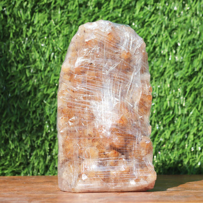 Citrine Geode cathedral crystal cluster - 6.8X4.4X3.2 Inch(4.64Lb)