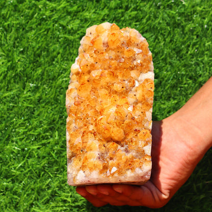 Citrine Geode cathedral crystal cluster - 6.8X4.4X3.2 Inch(4.64Lb)