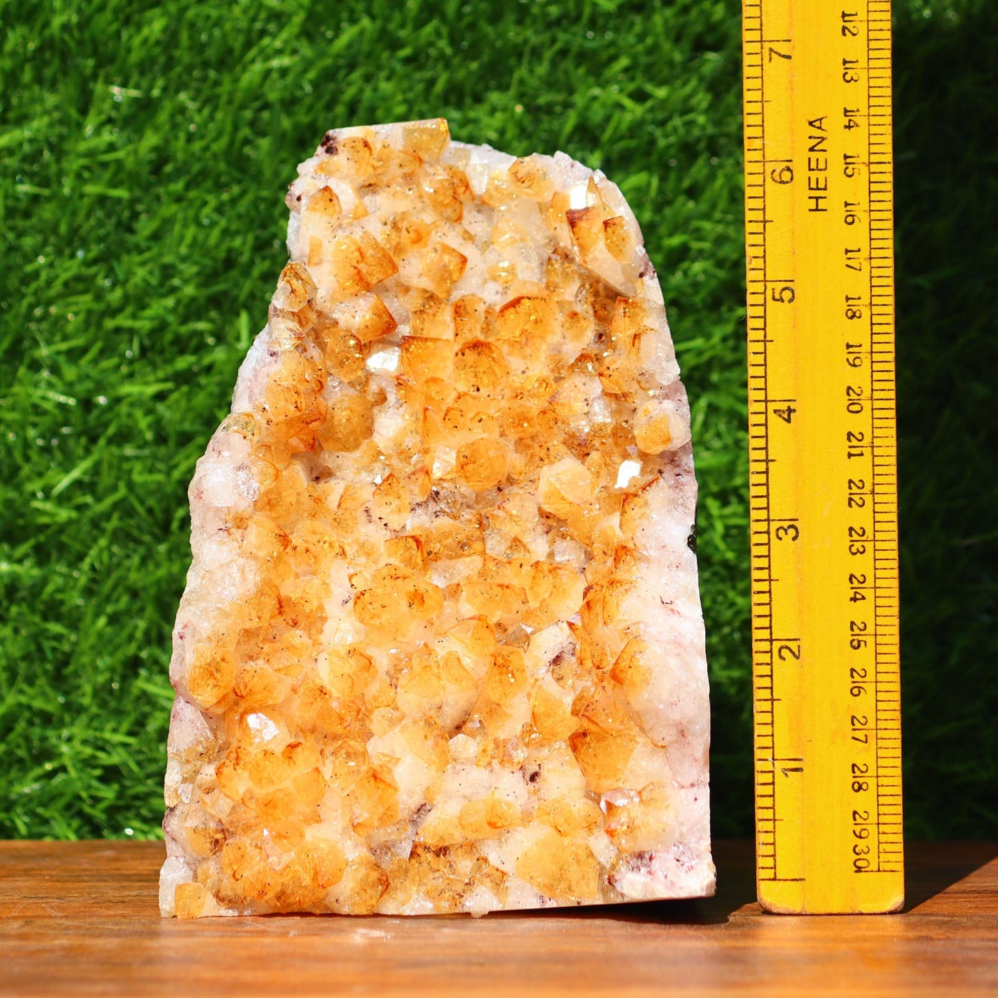 Citrine Geode cathedral crystal cluster - 7X4.6X3.8 Inch(5.03b)