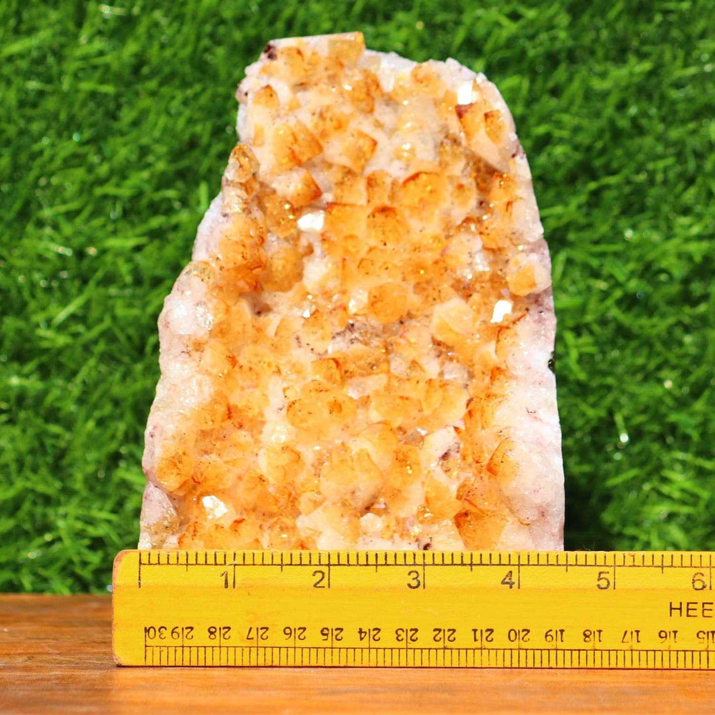 Citrine Geode cathedral crystal cluster - 7X4.6X3.8 Inch(5.03b)