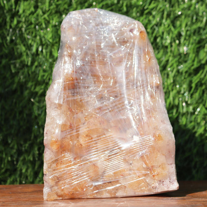 Citrine Geode cathedral crystal cluster - 7X4.6X3.8 Inch(5.03b)