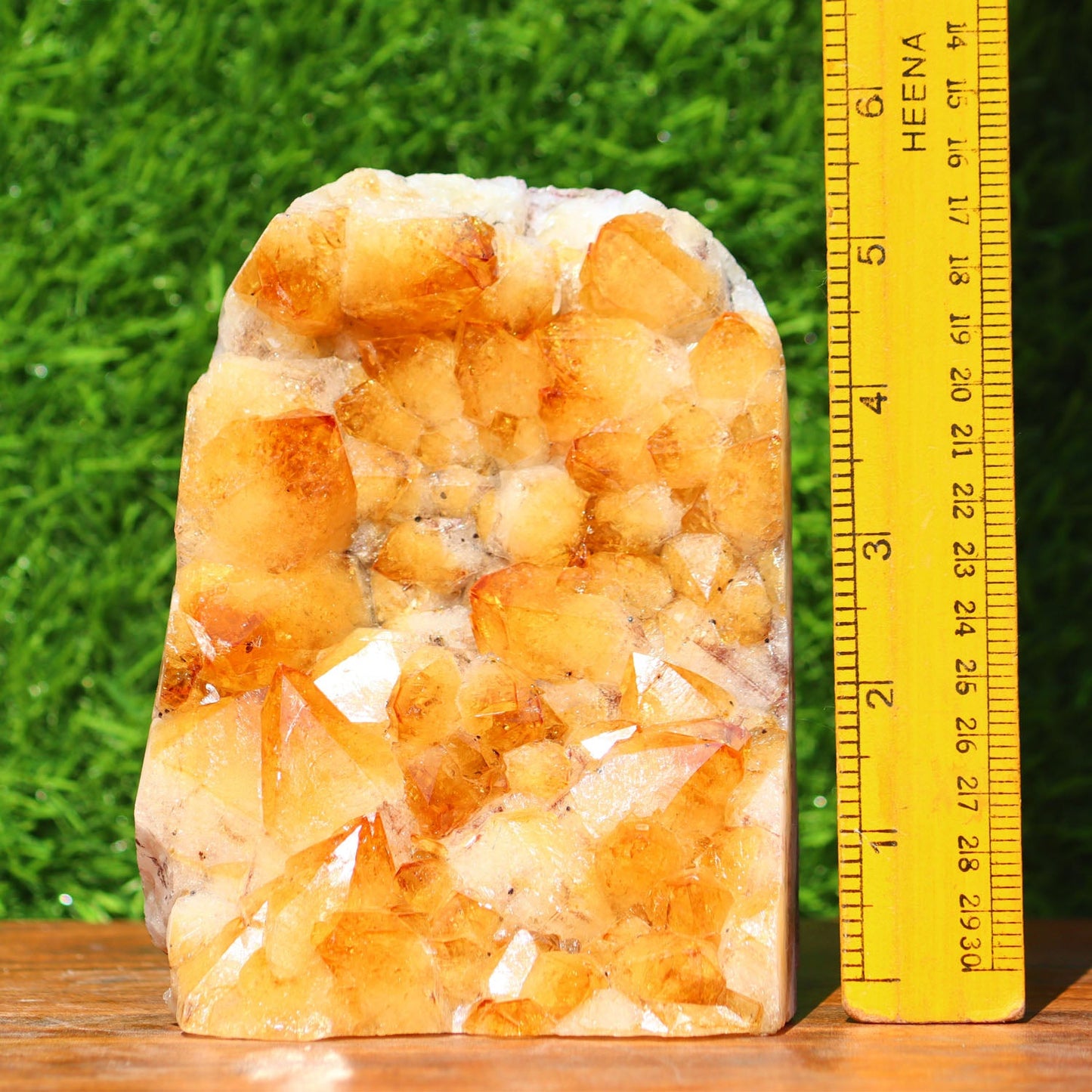 Citrine Geode cathedral crystal cluster - 5.6X4.4X4.2 Inch(5.63Lb)