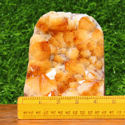 Citrine Geode cathedral crystal cluster - 5.6X4.4X4.2 Inch(5.63Lb)