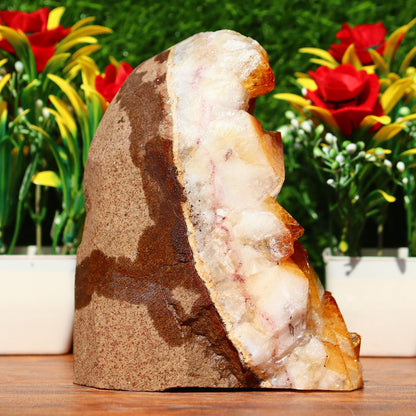 Citrine Geode cathedral crystal cluster - 5.6X4.4X4.2 Inch(5.63Lb)