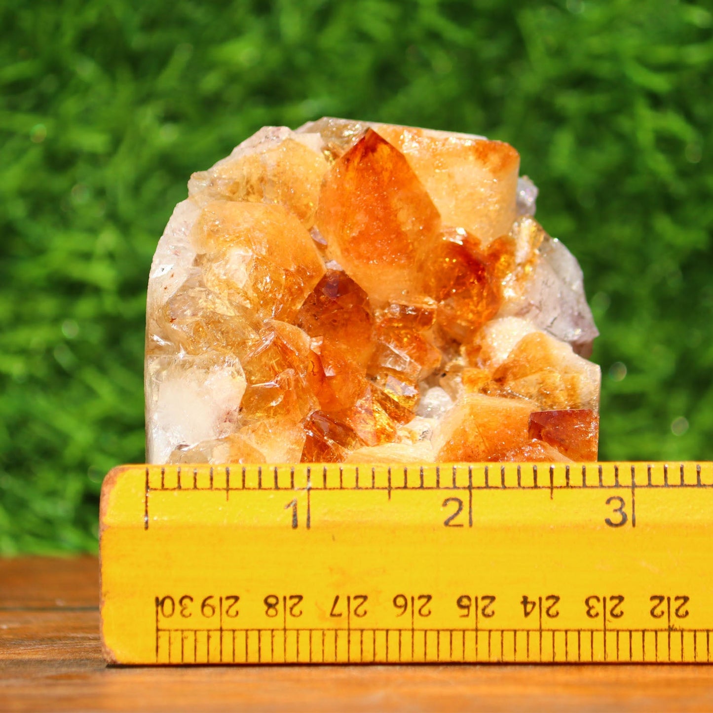 Citrine Geode cathedral crystal cluster - 3.2X2.8X3.1 Inch(1.35Lb)