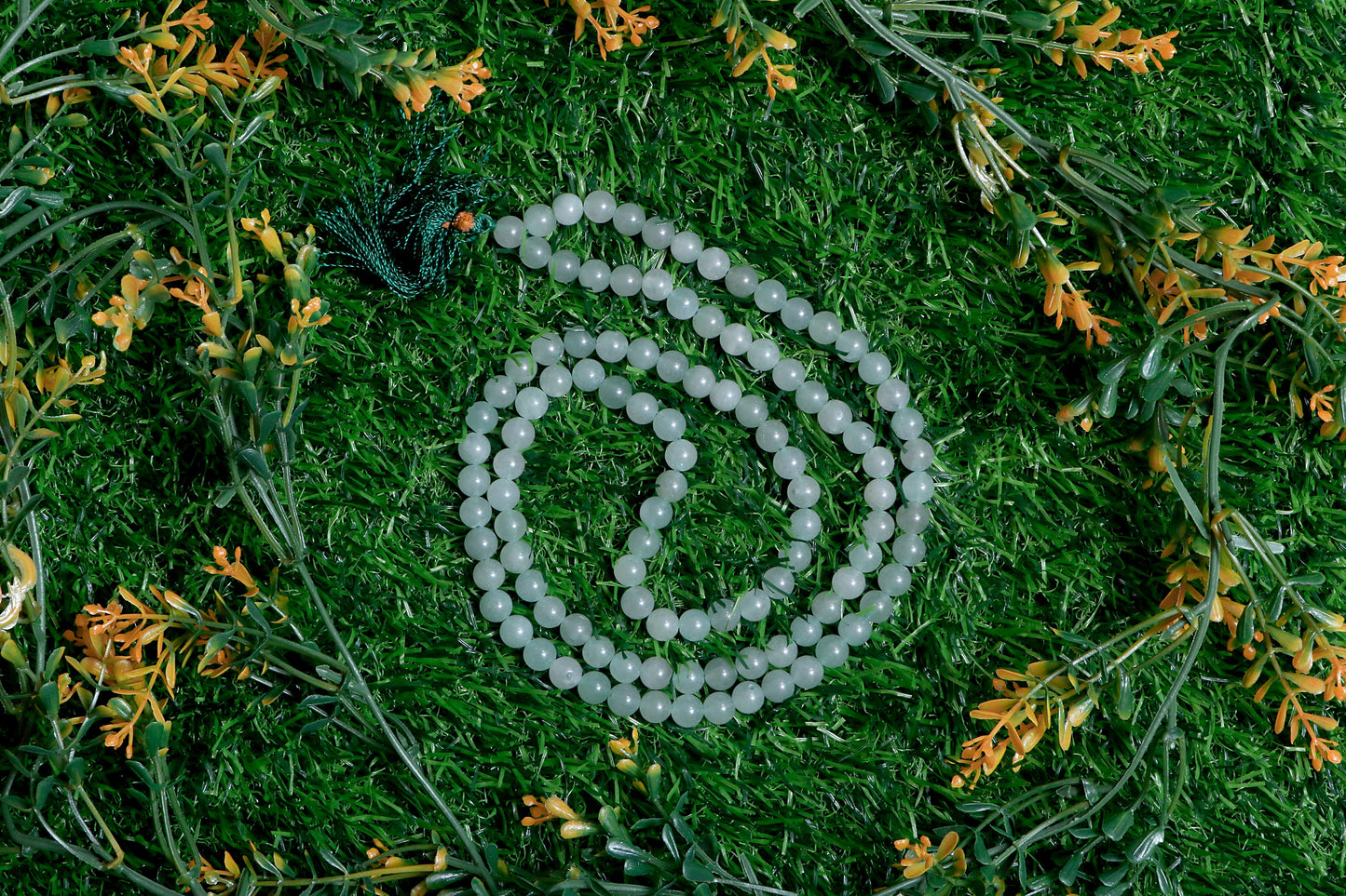 Green Aventurine Yoga Jaap Mala | 108+1 Beads | Spiritual 8mm Beads