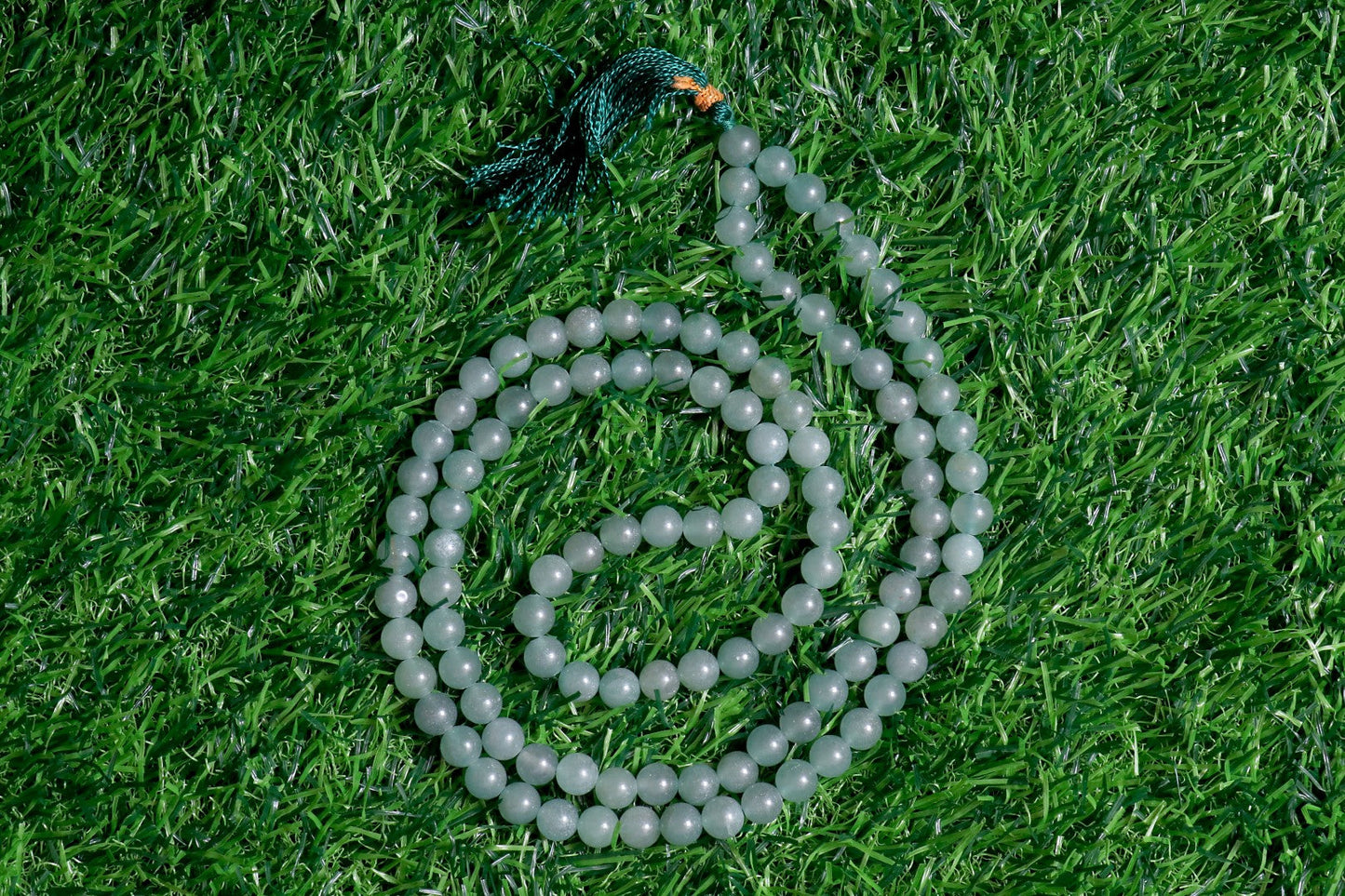 Green Aventurine Yoga Jaap 108 beads Mala | Prayer 8mm Beads | Spiritual Healing Beads