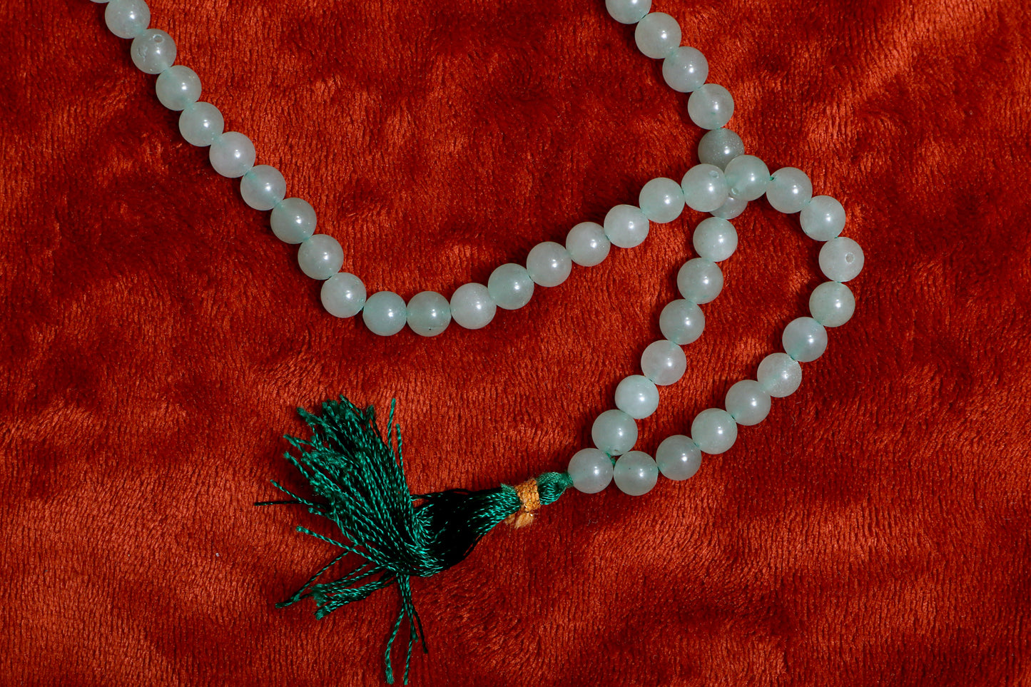 Green Aventurine Yoga Jaap Mala | 108+1 Beads | Spiritual 8mm Beads