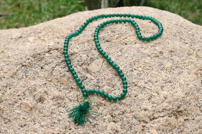 Green Jade 108 Prayer (8mm)Beads Mala