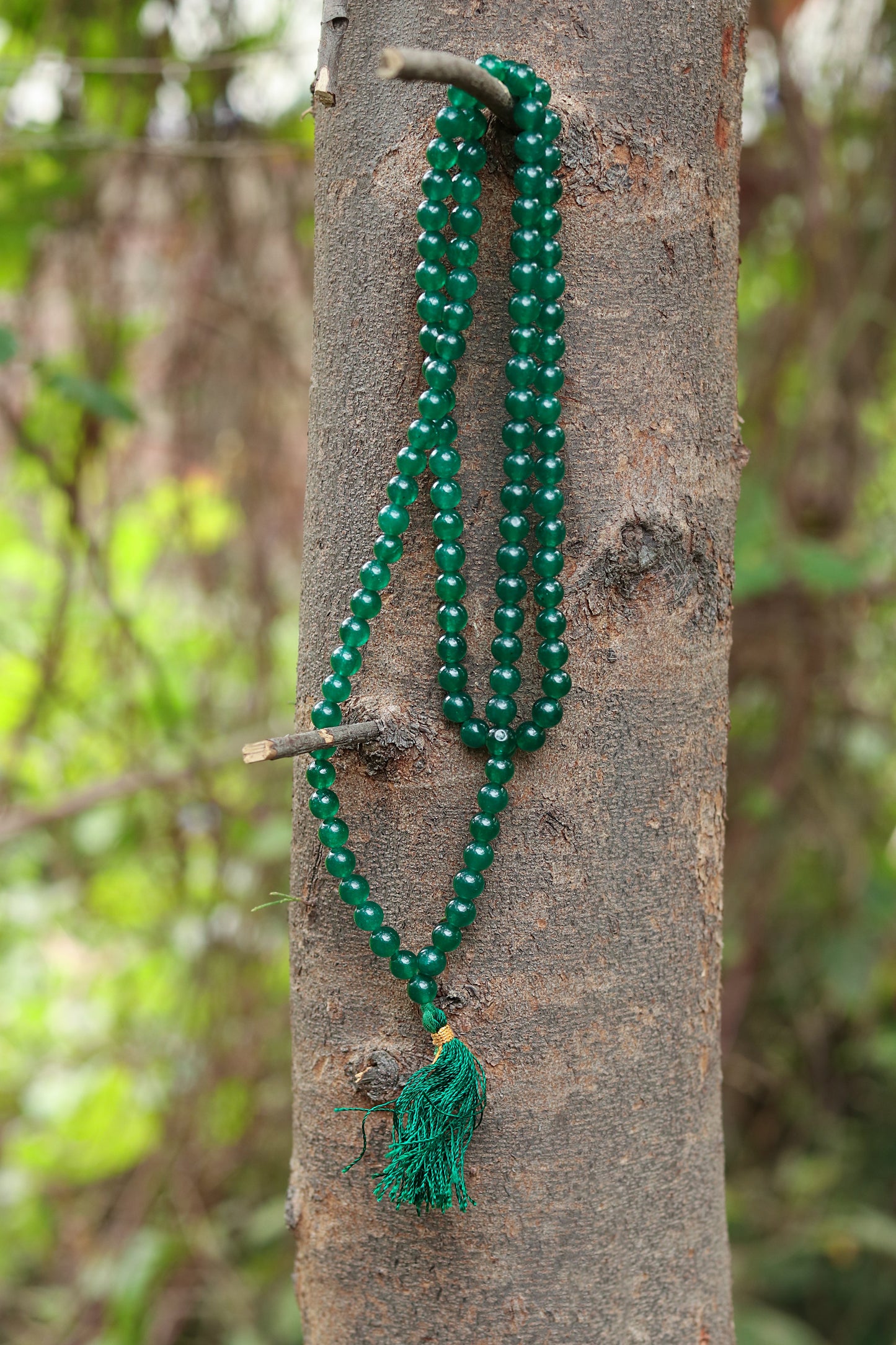 Green Jade 108 Prayer (8mm)Beads Mala