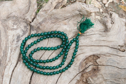 Green Jade 108 Prayer (8mm)Beads Mala