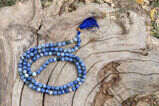 Sodalite Prayer Beads Jaap Mala | 108+1 Beads | 8mm Beads | Spiritual Mala