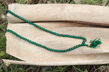 Green Jade 108 Prayer (8mm)Beads Mala