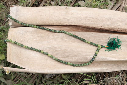 Nephrite Jade Prayer Beads | 108+1 beads | 08mm size | Spiritual Mala