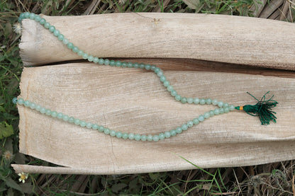 Green Aventurine Yoga Jaap Mala | 108+1 Beads | Spiritual 8mm Beads