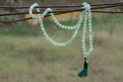 Green Aventurine Yoga Jaap Mala | 108+1 Beads | Spiritual 8mm Beads