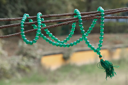 Green Jade 108 Prayer (8mm)Beads Mala