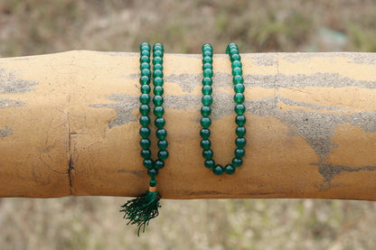 Green Jade 108 Prayer (8mm)Beads Mala