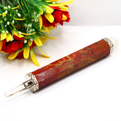 Red Jasper Healing Stick Massage Stick Rock Crystal Healing Stone