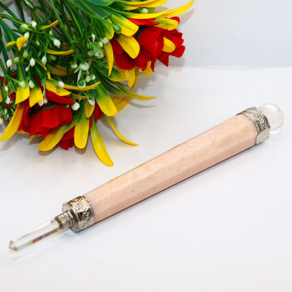 Moonstone 7 chakra massage wand healing power crystal point