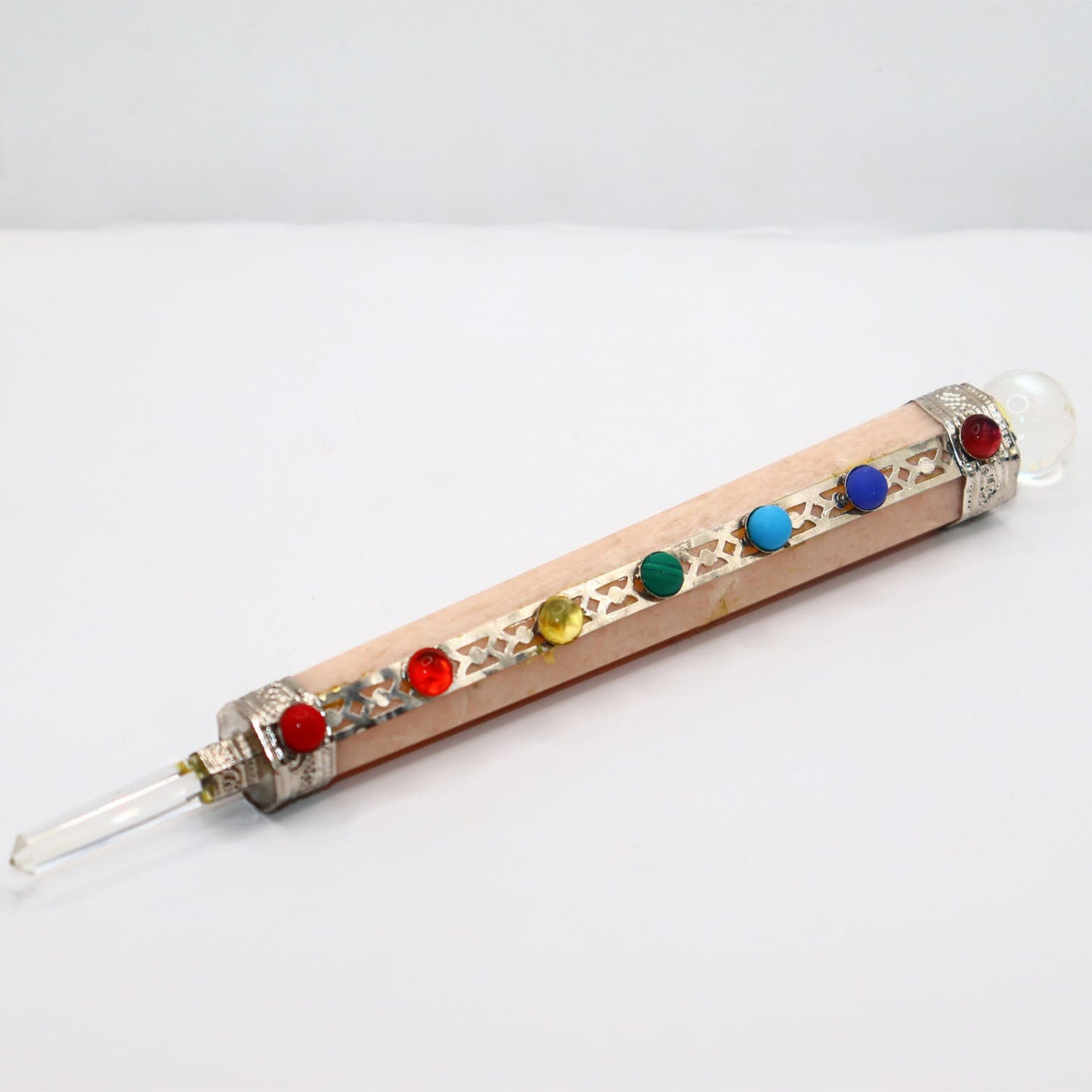 Moonstone 7 chakra massage wand healing power crystal point