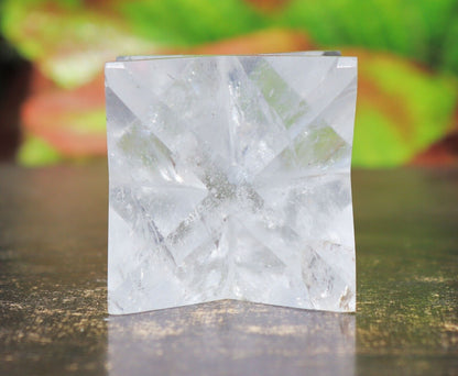 Quartz Crystal Stone | 70-75mm | Healing Metaphysical Spirit Healing Power Merkaba Star