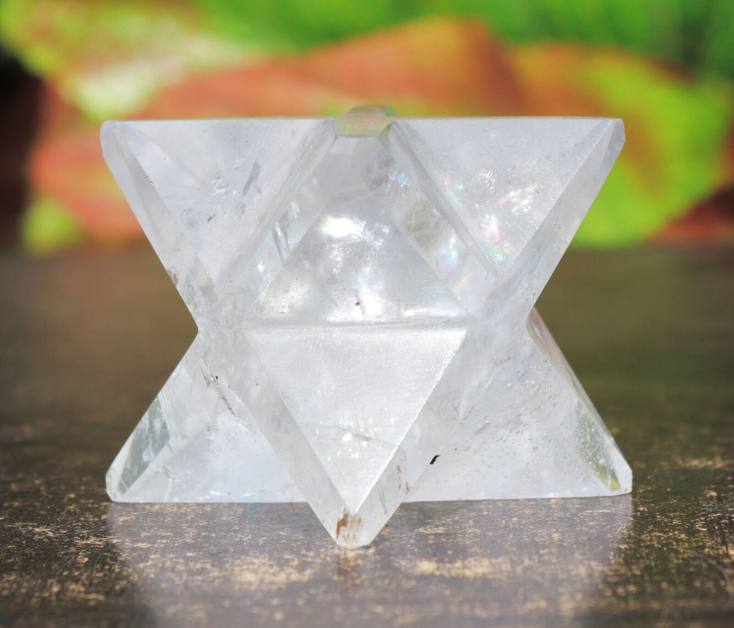 Quartz Crystal Stone | 70-75mm | Healing Metaphysical Spirit Healing Power Merkaba Star