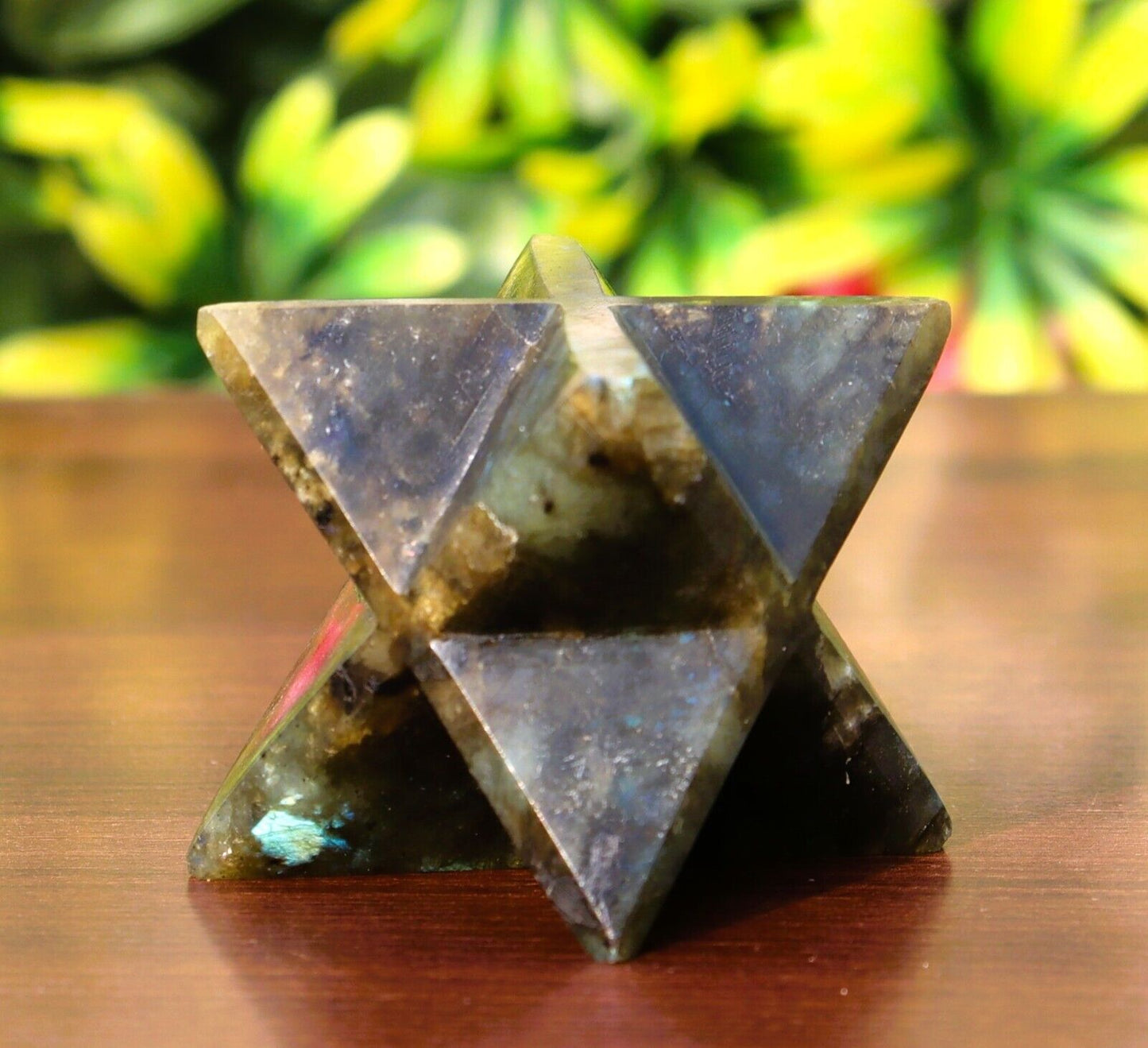 Labradorite Stone 70-75mm Healing Metaphysical Spirit Healing Power Merkaba Star