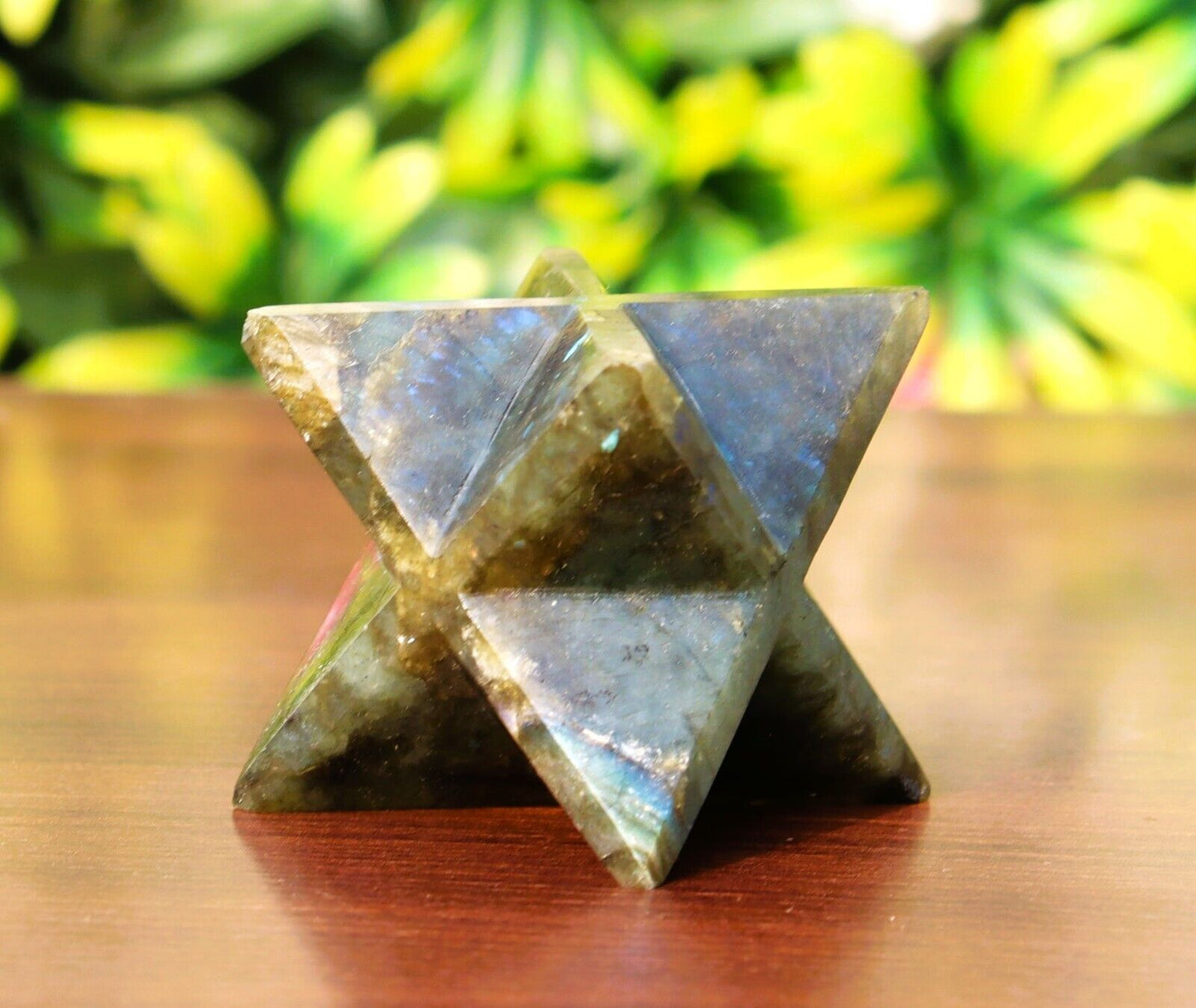 Labradorite Stone 70-75mm Healing Metaphysical Spirit Healing Power Merkaba Star